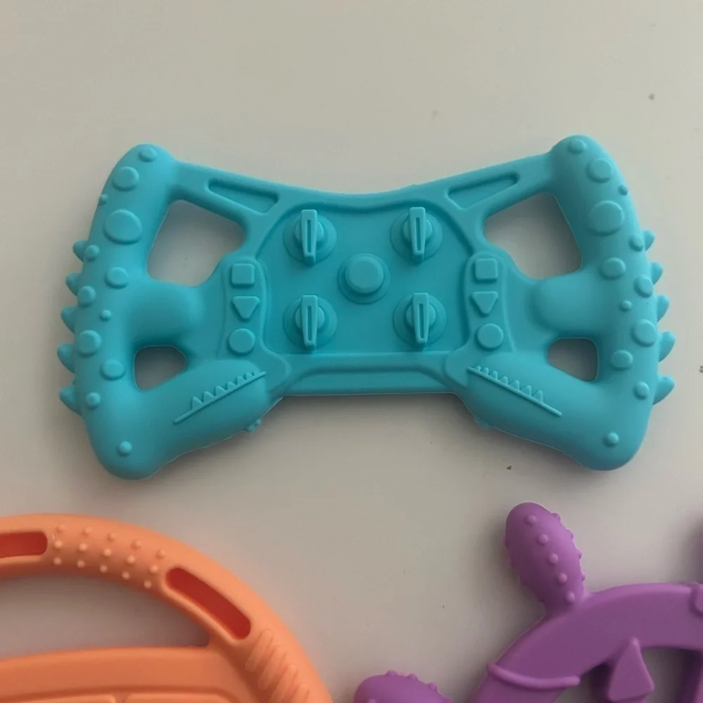 Silicone Baby Teething Rings.  (3 pcs) / BRAND NEW.
